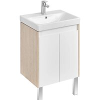  Акватон Тумба под умывальник Сканди Doors 55 1A278801SDB20 (белый/дуб верона) - Превью изображения №6 — Интернет-магазин Your Sale