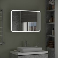 Континент Шкаф с зеркалом Tokio Led 90x53 (с бесконтактным сенсором) Image #7