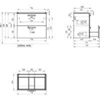 Cersanit Тумба под умывальник Melar 80 Como 80 64130 Image #13