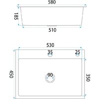 Кухонная мойка Rea Liam ZLE-06050 - Превью изображения №6 — Интернет-магазин Your Sale