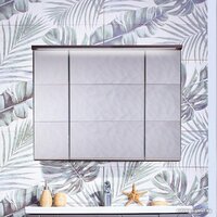 Бриклаер Шкаф с зеркалом Кристалл 95 (софт графит) Image #2