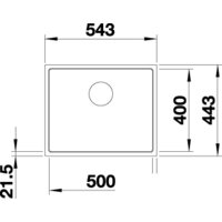 Blanco Subline 500-IF SteelFrame (черный) Image #2