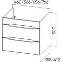 Viant Тумба под умывальник Марсель Como 60 VMAR60CO-T2YP Image #6