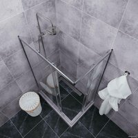 Triton Вента Хром А1 100х80 без поддона (прозрачное стекло) Image #5