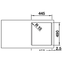 Blanco Naya 45 525222 (антрацит) Image #3