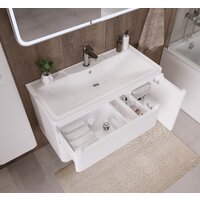 Grossman Тумба под умывальник Адель 100 см подвесная (белый) Image #3