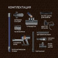Пылесос Weissgauff V12 BLDC 500 Marine Turbo - Превью изображения №17 — Интернет-магазин Your Sale