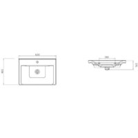 Гамма Тумба с умывальником Р25оФ8/1-У65 Сава-2065 Image #4