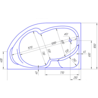 Ванна 1Марка Diana 170x105 (правая) - Превью изображения №12 — Интернет-магазин Your Sale