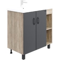 Onika Тумба Тимбер 80.10 108046 с умывальником Фостер 80 П