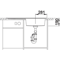 Blanco Zenar XL 6 S (антрацит, левая, с клапаном-автоматом) Image #2