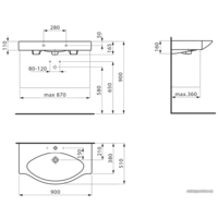 Laufen Palace 90x51 [8117020001041] Image #2