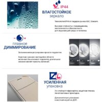 Doratiz Шкаф с зеркалом Doratiz Аква Плюс 50 2711.936 (белый,с подсветкой) Image #14