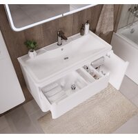 Grossman Тумба под умывальник Адель 90 см подвесная (белый) Image #3