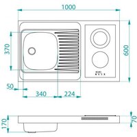 Кухонная мойка Alveus Combi Ceral 100 1136495 - Превью изображения №4 — Интернет-магазин Your Sale