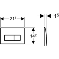 Geberit Kappa 50 115.260.11.1 (белый) Image #2