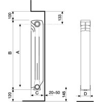 Fondital Exclusivo D3 Plus 500/100 (10 секций) Image #3