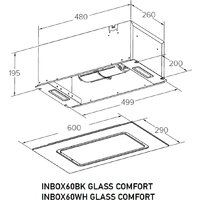 Кухонная вытяжка Meferi INBOX60WH Glass Comfort - Превью изображения №14 — Интернет-магазин Your Sale