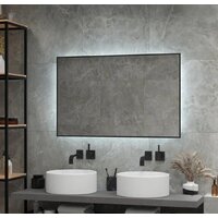 Континент Зеркало Amer Led 120x70 (с бесконтактным сенсором, черный, нейтральная подсветка) Image #6