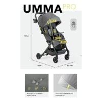Коляска прогулочная «книга» Happy Baby Umma Pro (serenity) - Превью изображения №15 — Интернет-магазин Your Sale