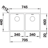 Blanco Andano 340/340-IF (без клапана-автомата) Image #4