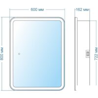 Doratiz Шкаф с зеркалом Doratiz Аква Плюс 60 2711.937 (белый,с подсветкой) Image #8