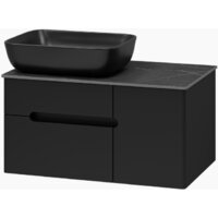 Misty Тумба под умывальник Роял 80 П-Роя-01080-021П2Я (подвесная, черный) Image #2