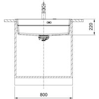 Кухонная мойка Franke Kanon KNG PRO 610-73 FTL 114.0749.636 (грецкий ореховый) - Превью изображения №6 — Интернет-магазин Your Sale