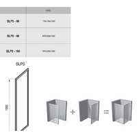 Ravak Blix BLPS 80 (белый/прозрачное) Image #2