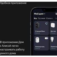 Умная колонка Яндекс Станция Макс (с хабом умного дома Zigbee, черный) - Превью изображения №12 — Интернет-магазин Your Sale