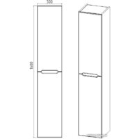 Viant Шкаф-пенал Марсель VMAR300-PEN Image #5