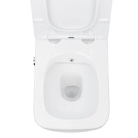Унитаз подвесной Roxen Cube Bidet One Rimless 6 в 1 StounFix Dual Fresh 583046 (кнопка: черный матовый) - Превью изображения №7 — Интернет-магазин Your Sale