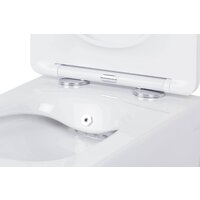 Унитаз подвесной Roxen Cube Bidet One Rimless 6 в 1 StounFix Dual Fresh 583046 (кнопка: черный матовый) - Превью изображения №6 — Интернет-магазин Your Sale