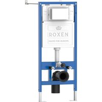Унитаз подвесной Roxen Cube Bidet One Rimless 6 в 1 StounFix Dual Fresh 583046 (кнопка: черный матовый) - Превью изображения №3 — Интернет-магазин Your Sale
