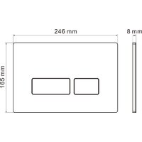 Унитаз подвесной Roxen Cube Bidet One Rimless 6 в 1 StounFix Dual Fresh 583046 (кнопка: черный матовый) - Превью изображения №19 — Интернет-магазин Your Sale