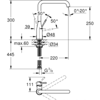 Grohe Essence 30269GN0 (холодный рассвет, матовый) Image #2