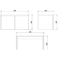 Cersanit Тумба под умывальник Colour 80 SP-SZ-COL-CM/COL/80 Image #3