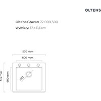 Кухонная мойка Oltens Gravan 72000300 - Превью изображения №2 — Интернет-магазин Your Sale