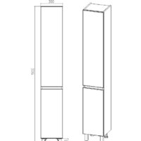 Viant Шкаф-пенал Марсель VMAR300G-PEN Image #5