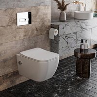 Roxen Cube Bidet One Rimless 6 в 1 StounFix Dual Fresh 596716 (кнопка: хром) Image #12