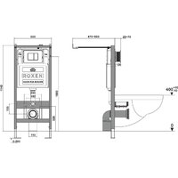Roxen Cube Bidet One Rimless 6 в 1 StounFix Dual Fresh 596716 (кнопка: хром) Image #19
