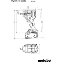 Metabo SSW 18 LTX 550 BL 602404840 (без АКБ, кейс) Image #6