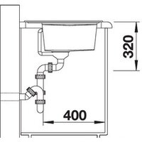 Blanco Zenar 45 S (левая, антрацит) Image #2