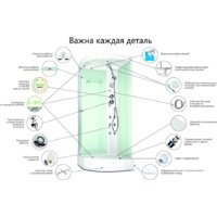 Domani-Spa Delight 110 High 100x100 (тонированное стекло/черный) Image #8