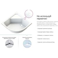 Domani-Spa Delight 110 High 100x100 (тонированное стекло/черный) Image #15