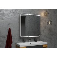 Континент Шкаф с зеркалом Elliott Led 80x80 (с датчиком движения) Image #9