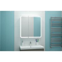 Континент Шкаф с зеркалом Elliott Led 80x80 (с датчиком движения) Image #24