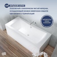 Ванна Lauter Belgravia 200x90 21110200 (с ножками) - Превью изображения №4 — Интернет-магазин Your Sale