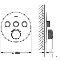 Grohe Grohtherm SmartControl 29121000 (хром) Image #2