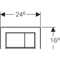 Geberit Sigma 30 115.883.KL.1 (белый/матовый хром) Image #2